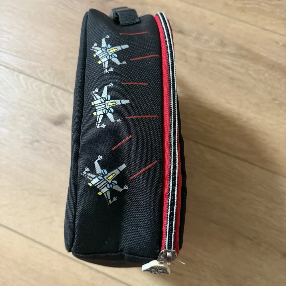 Star Wars Lunch Box Bag Insulated Black Red Embroidered May The Force Be With Y